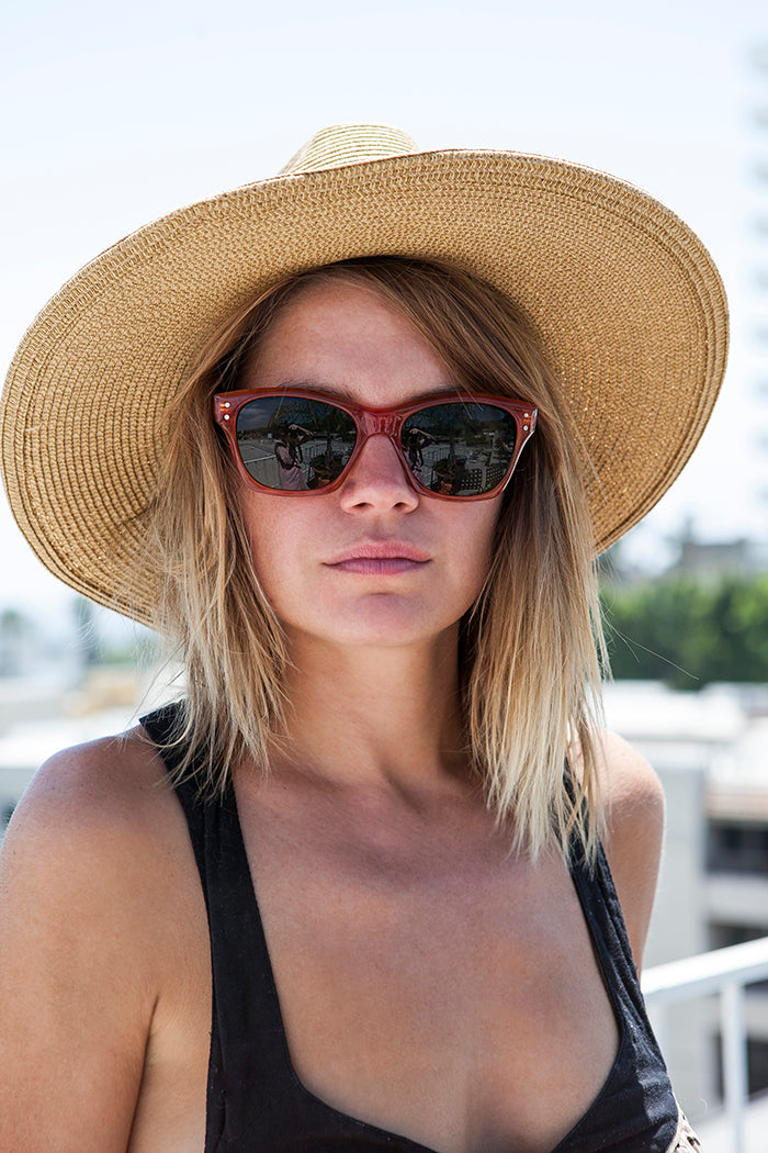 Rare Horn Rim Vintage Sunglass Round Temple Tips - Hemingway - Image 4