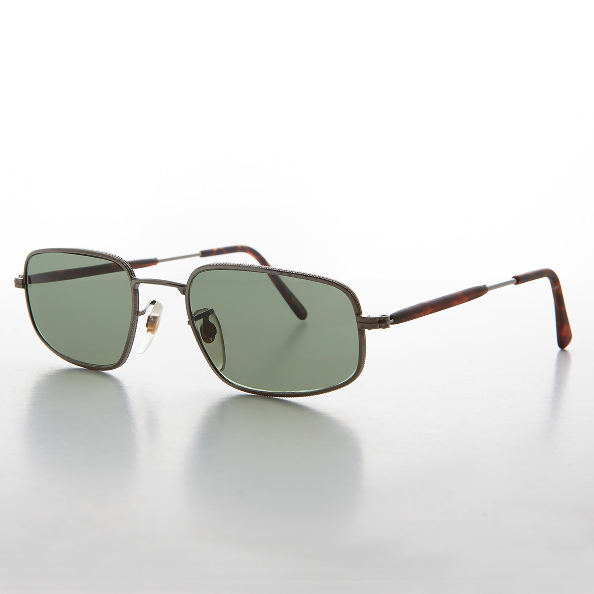 Rectangular Glass Lens Vintage Sunglass - Justin - Image 6