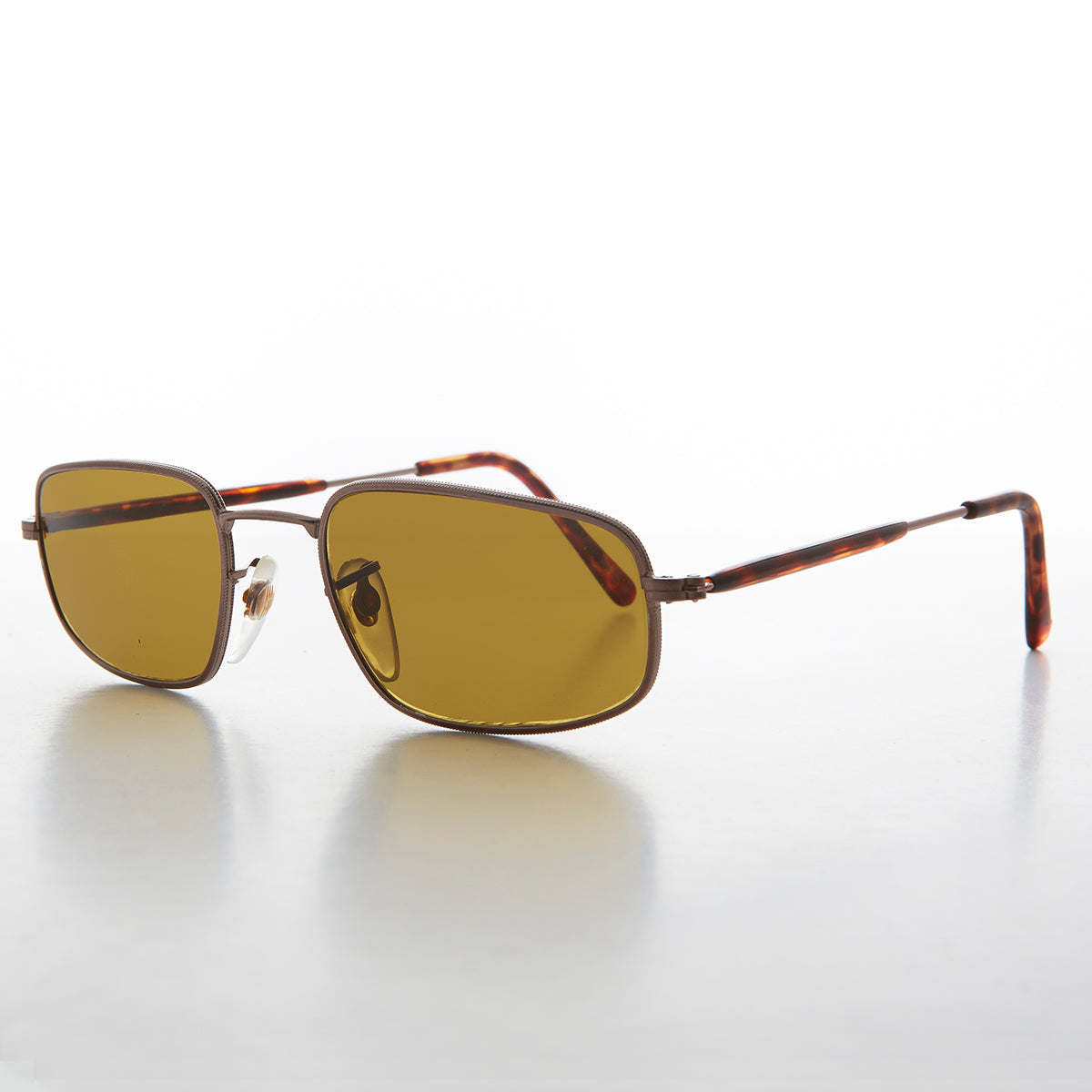 Rectangular Glass Lens Vintage Sunglass - Justin - Image 2