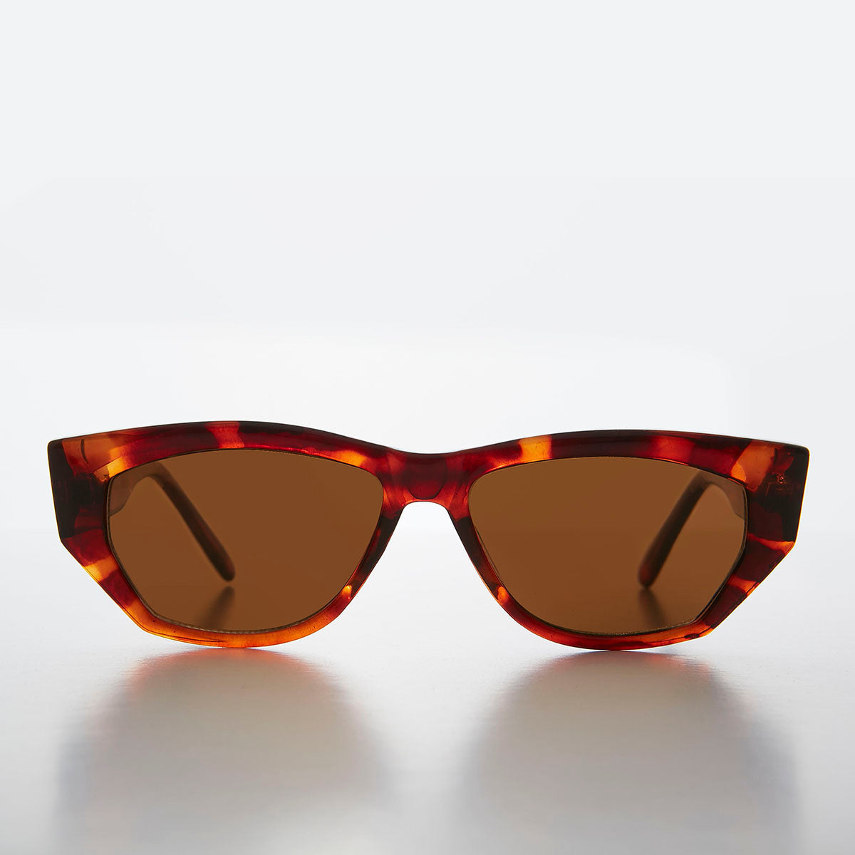 Chunky Mod Street Style Vintage Sunglass with Gold Bling - Val - Image 7