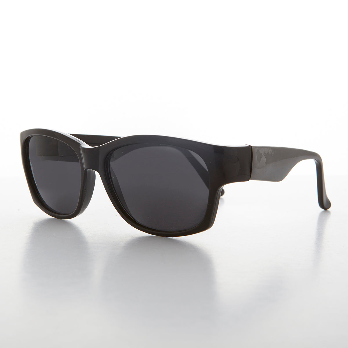 Sporty Vintage Wrap Style Sunglass with Wide Temples - Wiley - Image 6