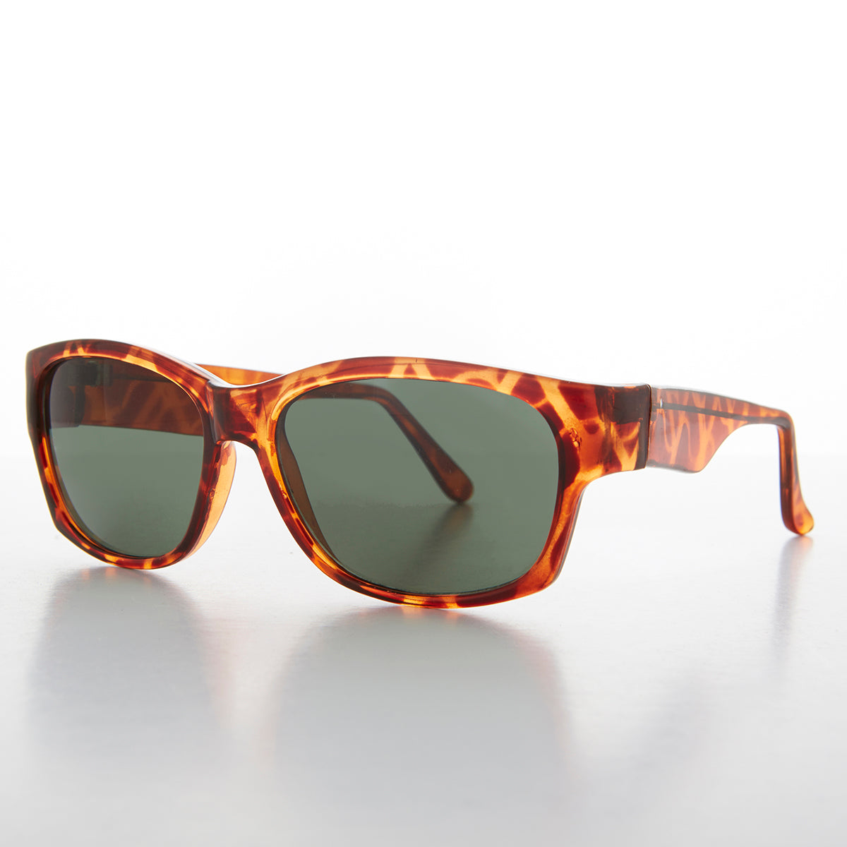 Sporty Vintage Wrap Style Sunglass with Wide Temples - Wiley - Image 2