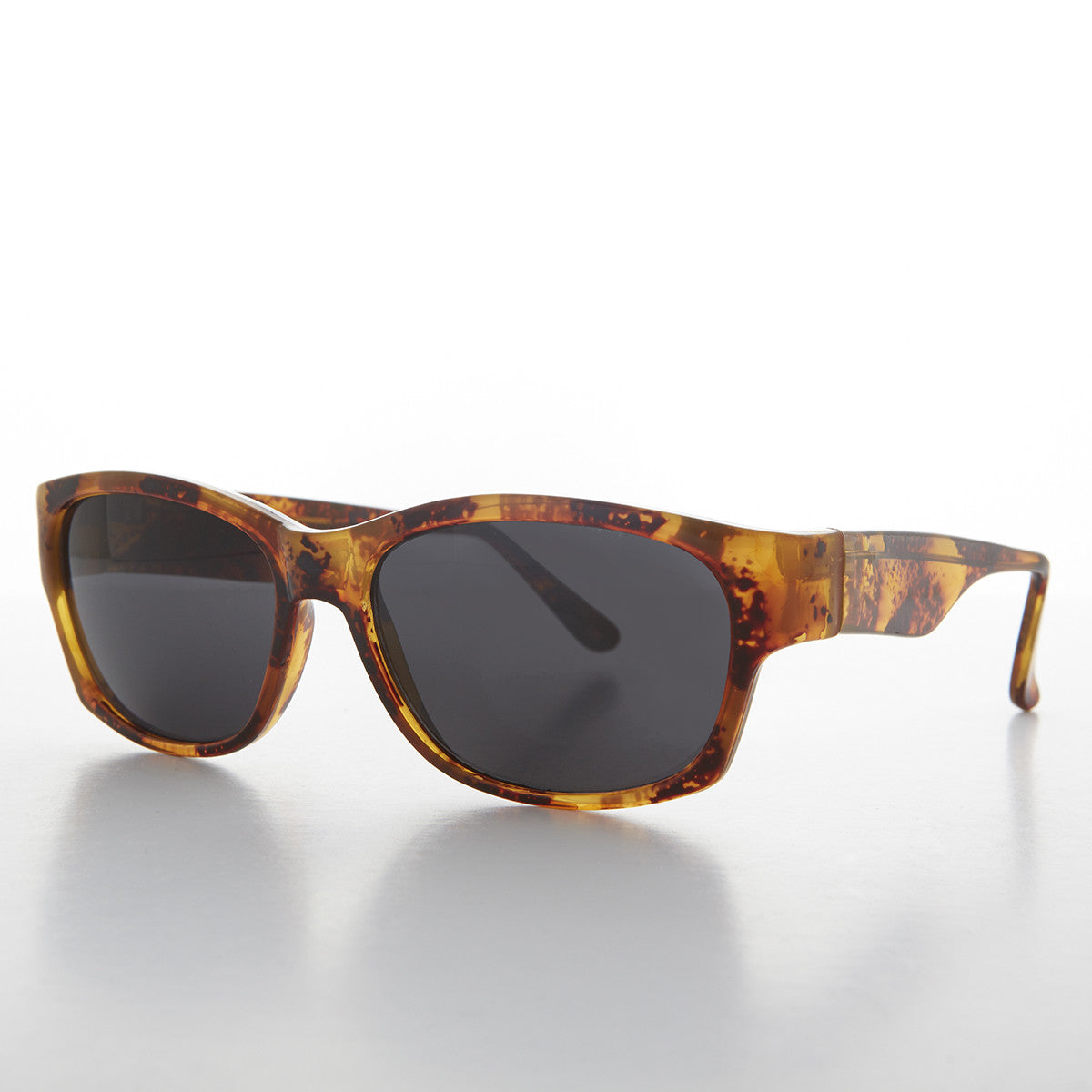 Sporty Vintage Wrap Style Sunglass with Wide Temples - Wiley - Image 8